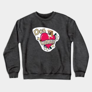 Boxer Dog Mom Tattoo Crewneck Sweatshirt